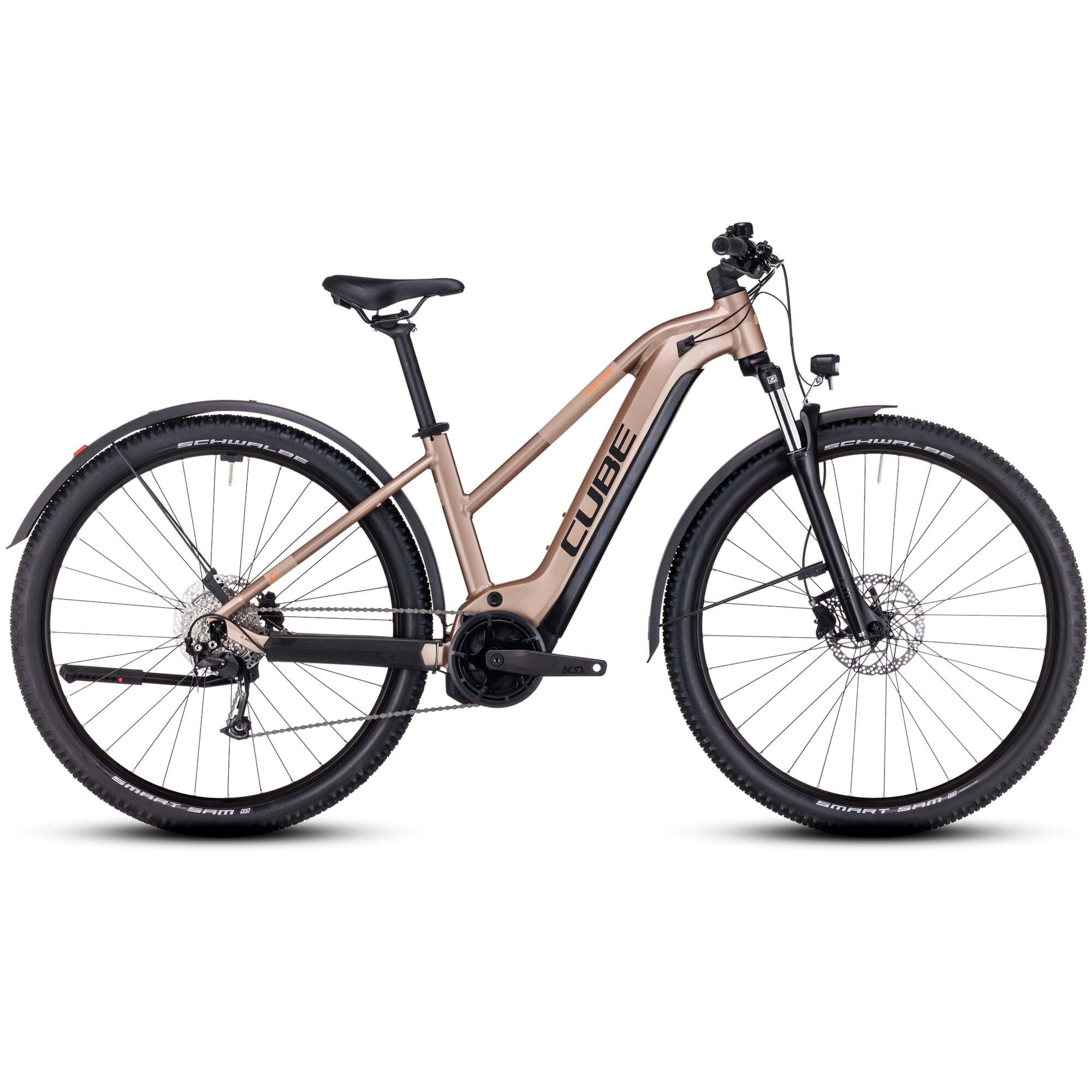 CUBE Reaction Hybrid Perf. 500 Allroad brown'n'orange Trapeze 2023