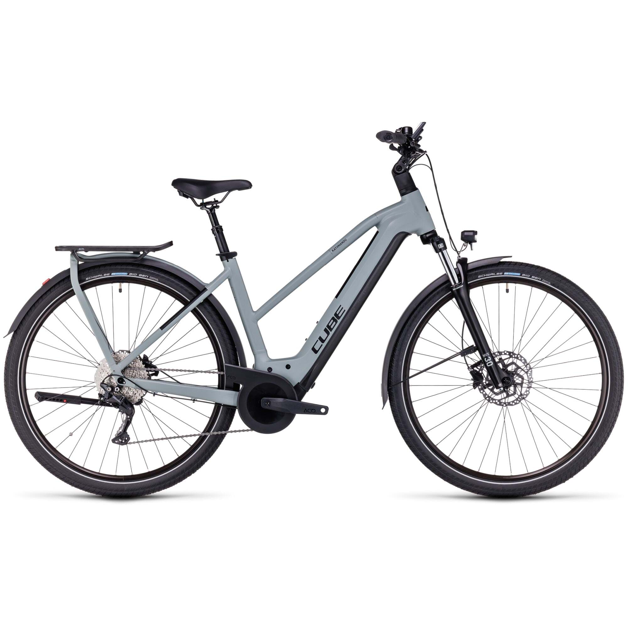 CUBE Kathmandu Hybrid ONE 750 swampgrey'n'black Trapeze 2023
