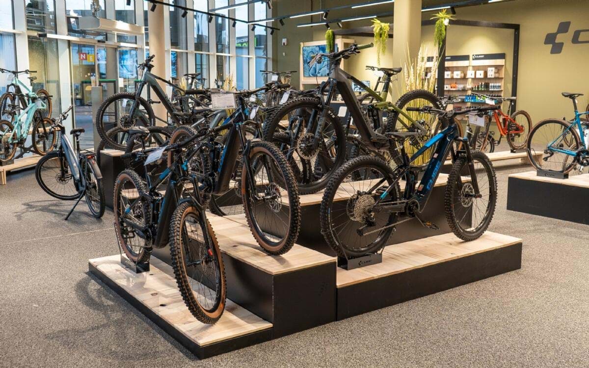 Verkaufsraum der Bike365 Filiale Graz, Ansicht 3