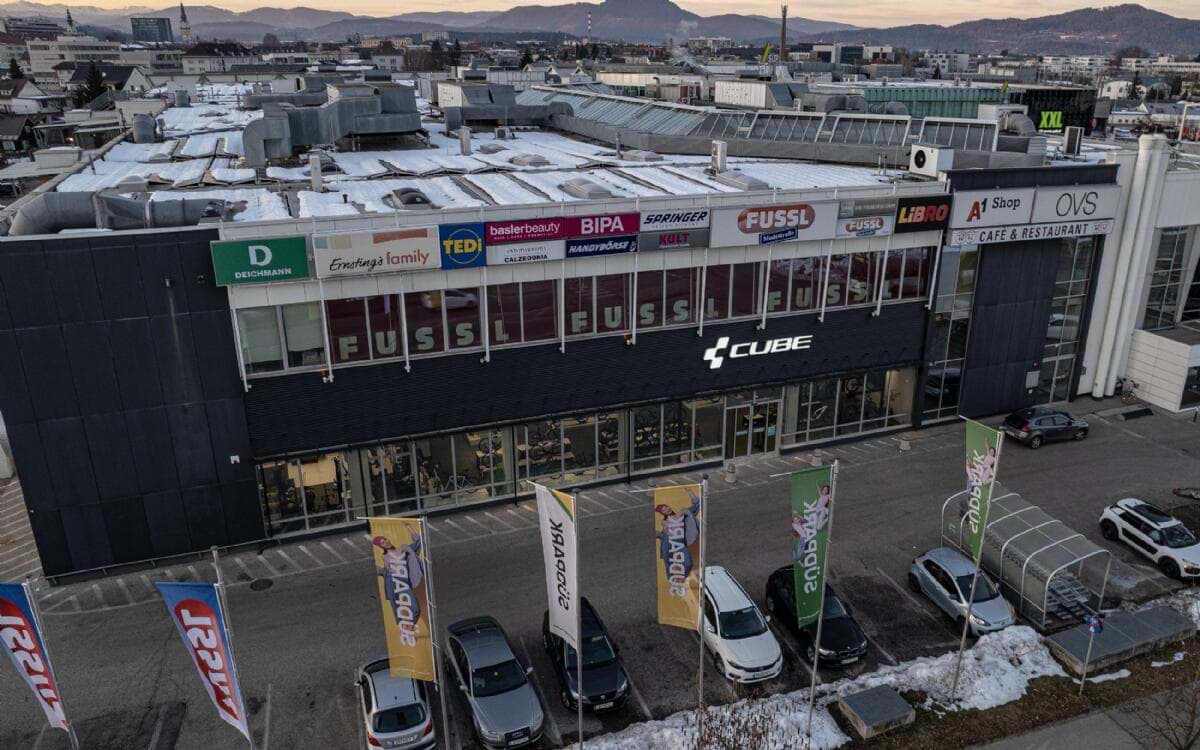 Verkaufsraum der Bike365 Filiale Klagenfurt, Ansicht 1
