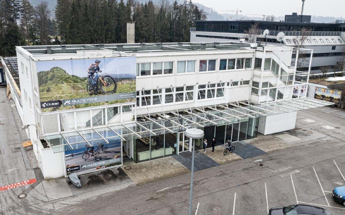 Verkaufsraum der Bike365 Filiale Salzburg Nord, Ansicht 1