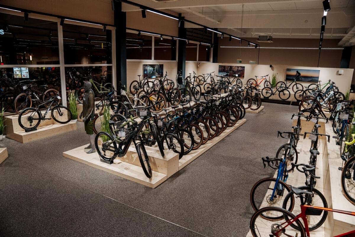 Verkaufsraum der Bike365 Filiale Wien Ost, Ansicht 1