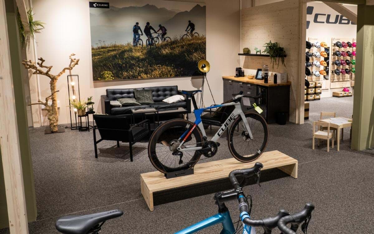 Verkaufsraum der Bike365 Filiale Wien Süd, Ansicht 2